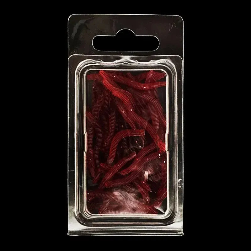 Lifelike Fishy Smell Red Soft Lures Simulation Earthworm Red Worms Artificial Fishing Lures
