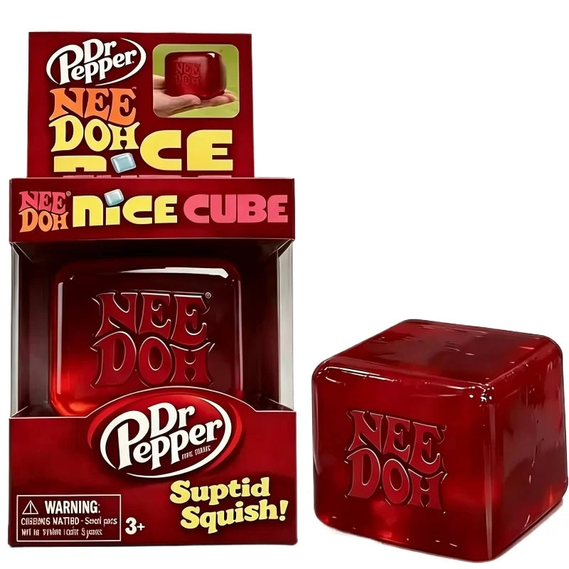 Schylling Needoh New Stress Relief Square Squishy Fidget Toy Squeeze and Stretch Toy for Anxiety Relief and ADHD Christmas Gift