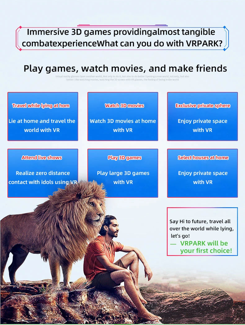 VR Glasses 3D Virtual Reality Headset