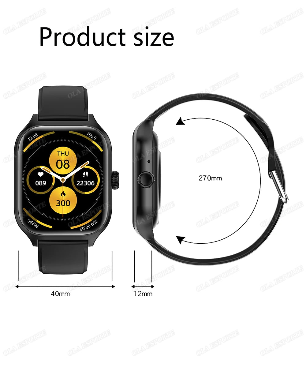 Stay connected and stylish with this versatile smartwatch compatible with both Android and iOS devices!