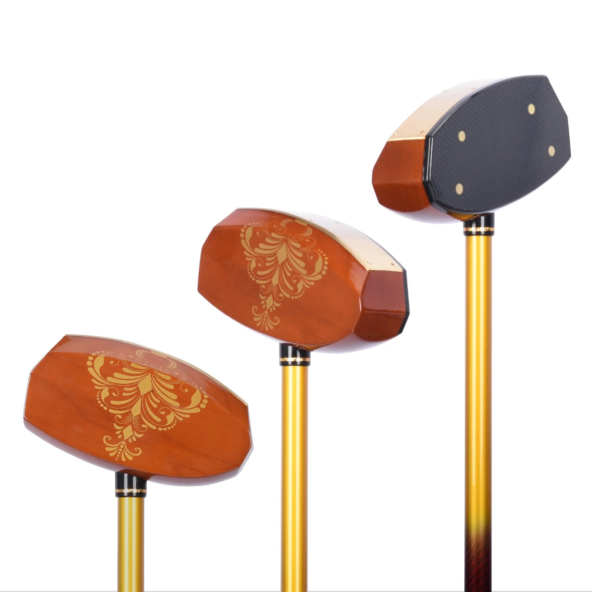 Park Golf Clubs Lightweight Maple Wood Graphite Shaft TPE Grip for Men and Women Low Center Wooden Heads