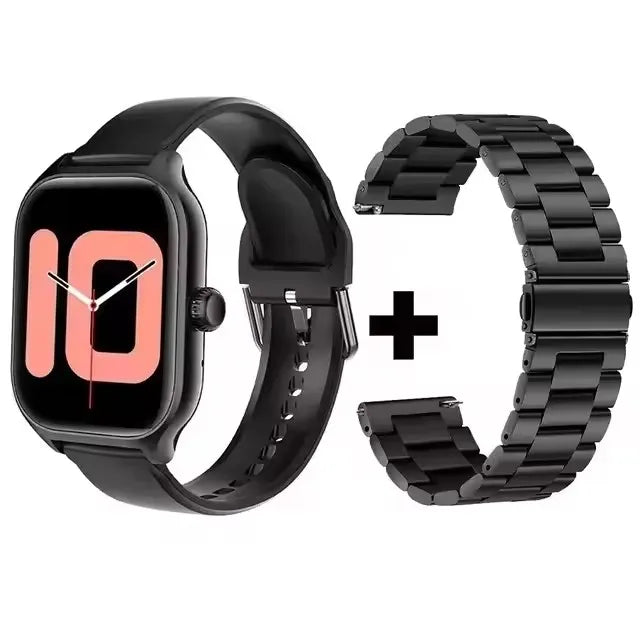 Stay connected and stylish with this versatile smartwatch compatible with both Android and iOS devices!