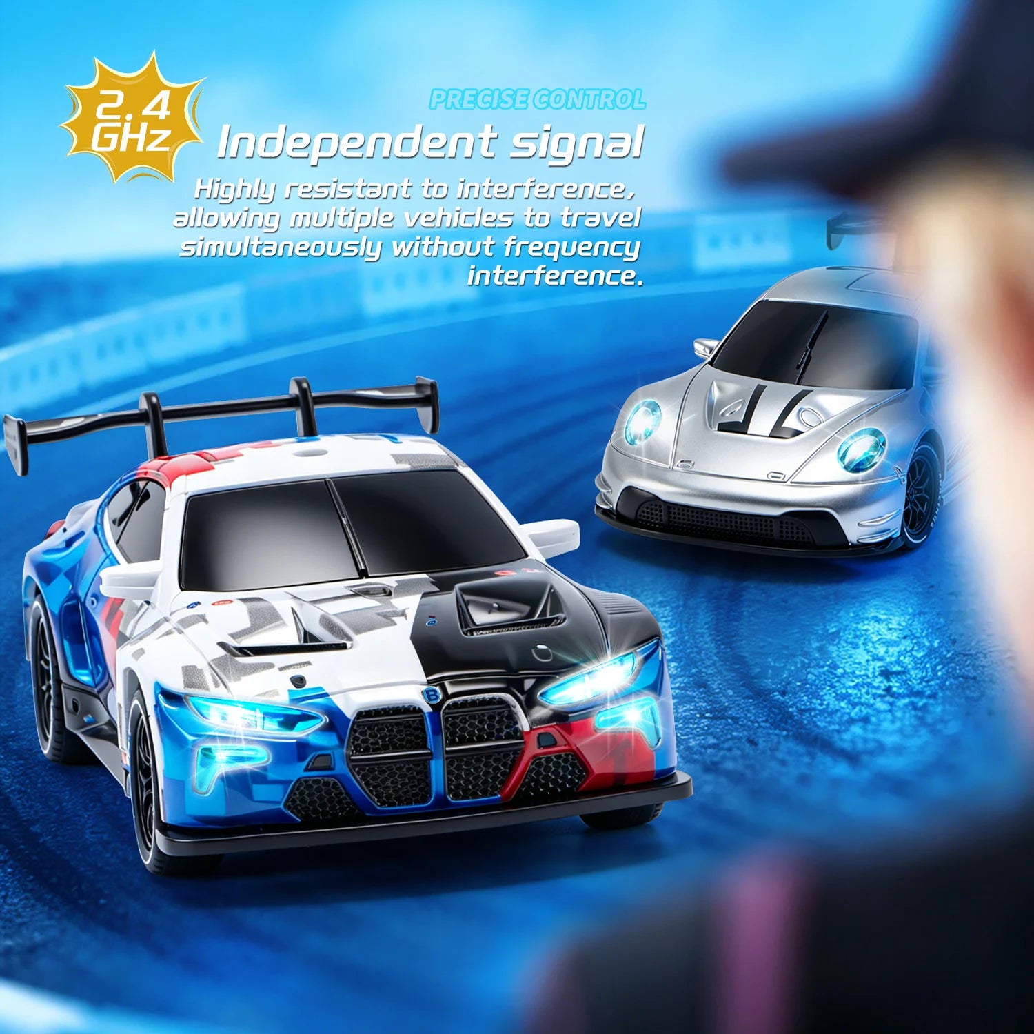 4DRC 2.4G Full Scale Mini H6 Drift Remote Control Car with APP 4WD Racing 1:43 Children Toy Car Model
