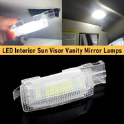 LED Interior Sun Visor Vanity Mirror Lamps Reading Light For VW Golf 4 5 6 7 Passat CC B5 B6 B7 Polo Tiguan Scirocco Jetta Toura