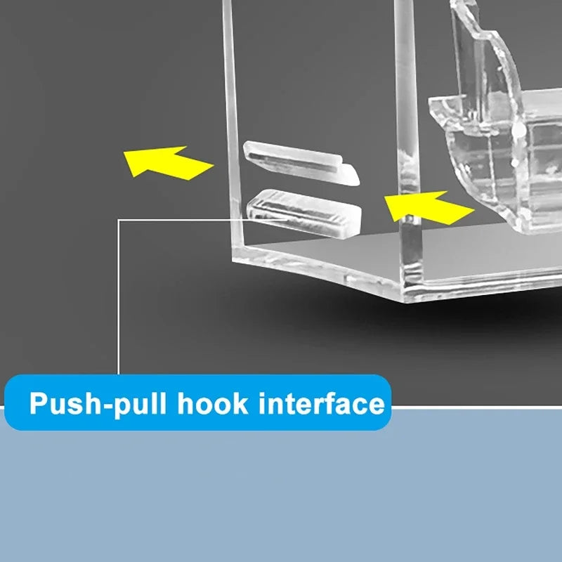 New Fish Tank Waterfall Filter Box Wall Mounted Built-in Silent Circulating Water Purifier For Aquarium Tank Box With Water Pump
