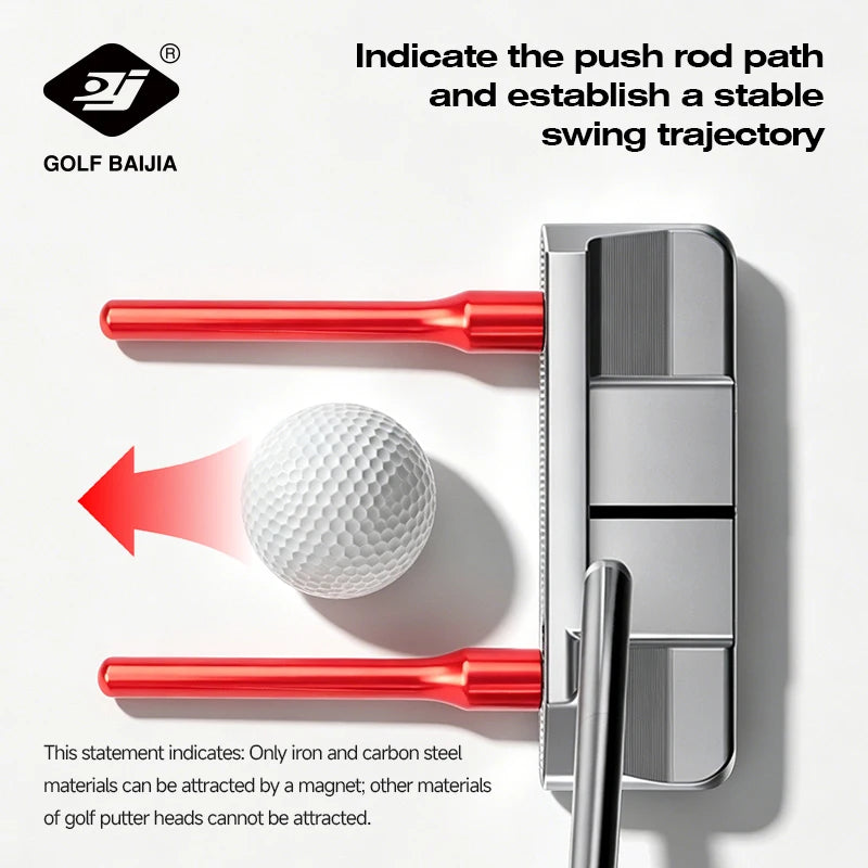 Golf Magnetic Direction Indicator Golf Accessories Round Head Design Streamlined Design Golf Putting Aid Aiming Direction Practi