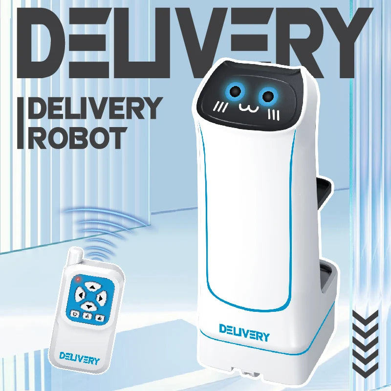 Novel remote-controlled car toys, electric food delivery robots, small item transportation games funny surprisest Christmas gift