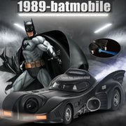 1/24 1989 Batmobile Alloy Car Model Simulation Metal Diecast Toys Vehicle Model with Light Sound Super Sport Car for Boys Gifts