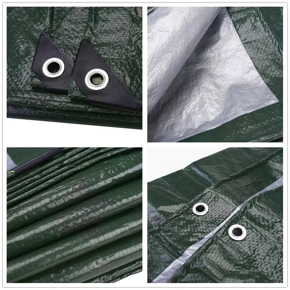 5x4m 4x3m 3x3m Large Waterproof Tarp Camping Tent Outdoor Shade Sail Ultralight Garden Canopy Awning Tourist Beach Sun Shelter