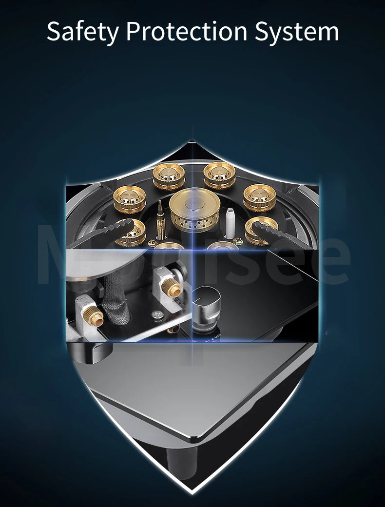 Gas Stove Single Stove Household Liquefied Gas Embedded  Gas Stove Natural Gas Fierce Fire Single Stove Stoves Table Kitchen Hob