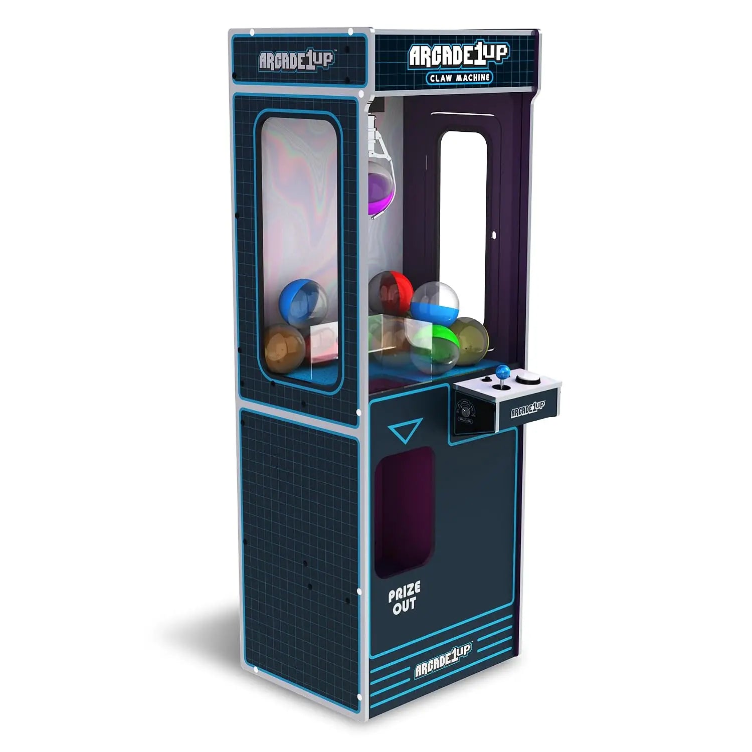 Claw Machine with 3 Difficulty Levels - Arcade Game Room Cabinet with Ceiling Light & Adjustable Sound Volume, Custom