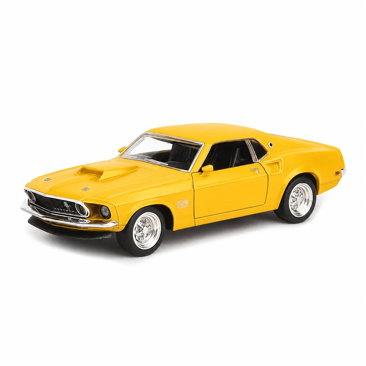 1:36 Ford Mustang Boss 429 Toy Car For Children RMZ CiTY Diecast Vehicle Miniature Pull Back Display Collection Gift For Boys