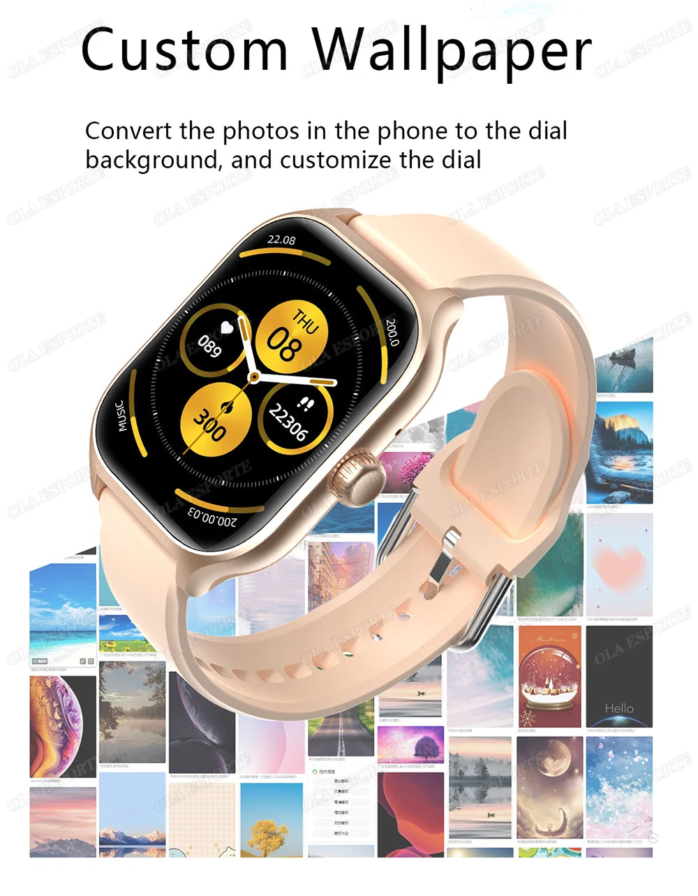 Stay connected and stylish with this versatile smartwatch compatible with both Android and iOS devices!