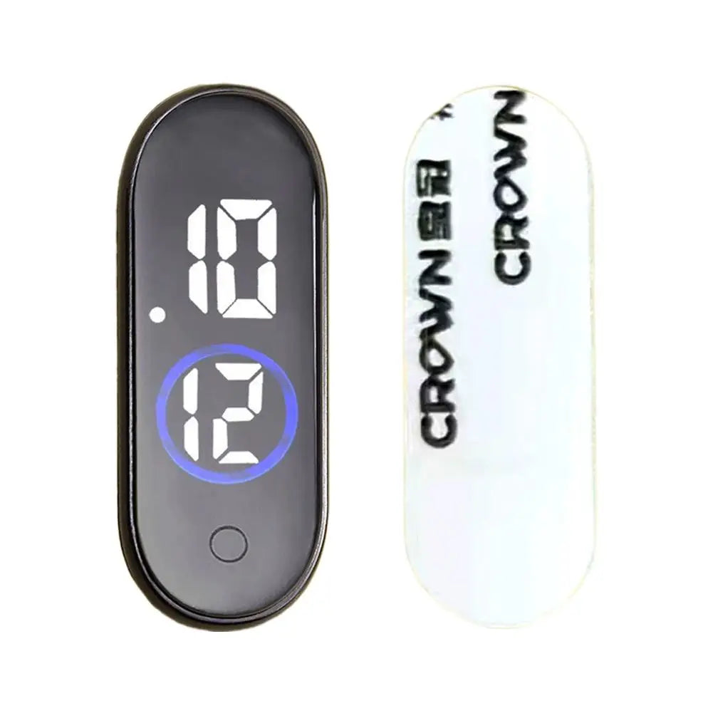 Luminous Motorcycle Car Clock Auto Internal Stick-On Mini Sport Waterproof Watch Mechanics Led Clocks Auto Ornament Accessories