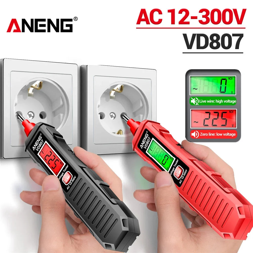 Safely detect live wires with this one-word induction portable smart electric pen tester—featuring NCV sensor and compatible with 50/60Hz for accurate, non-contact voltage testing!