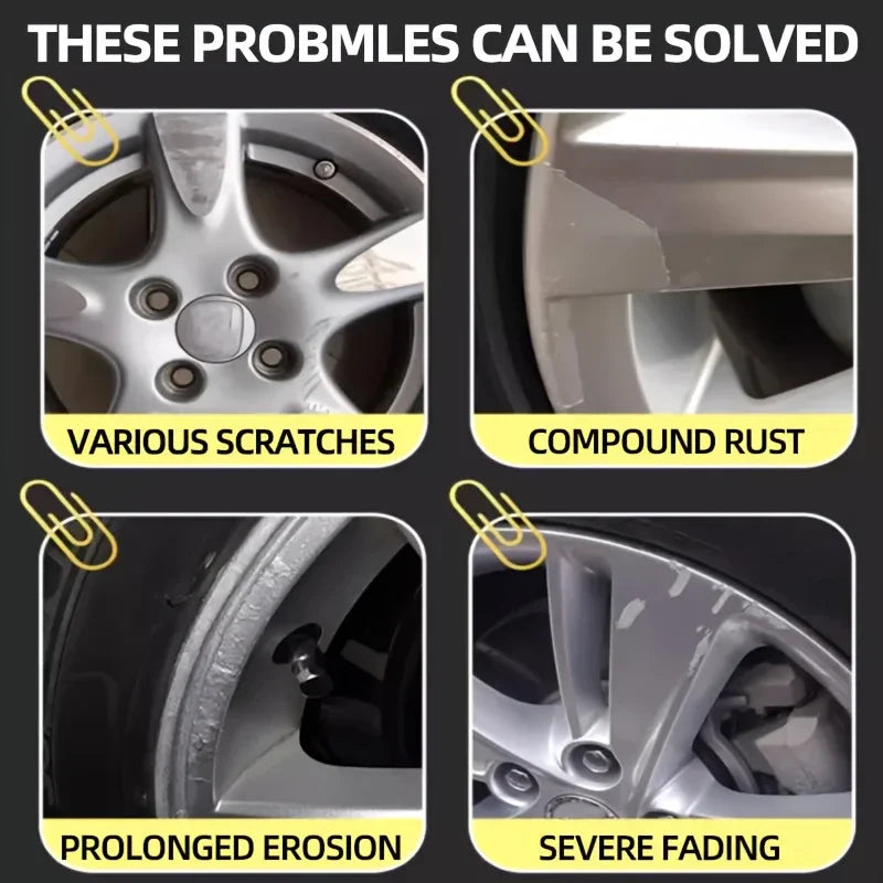 Universal Wheel HUB Repair Kit, Alloy Scratch Remover, Fast Edge Damage Fix, Improved Vehicle Maintenance, Car Care Essentials