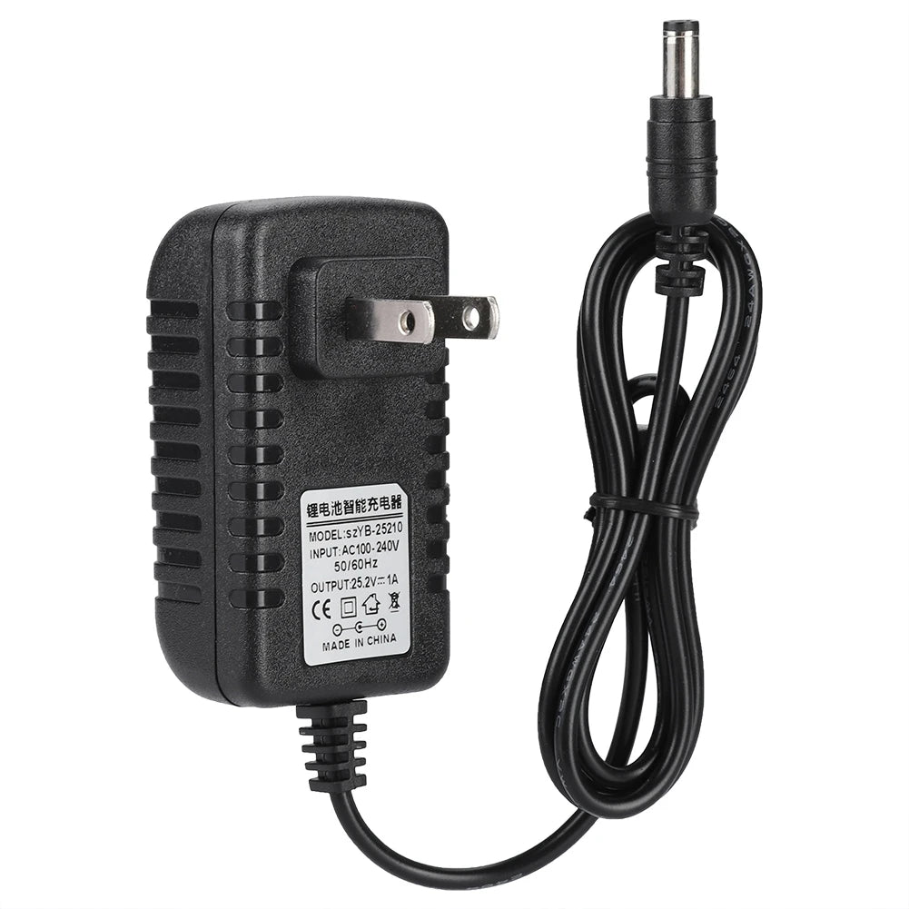 25.2V 1A Li Ion Charger Adapter Input with Multi Protections 100-240V