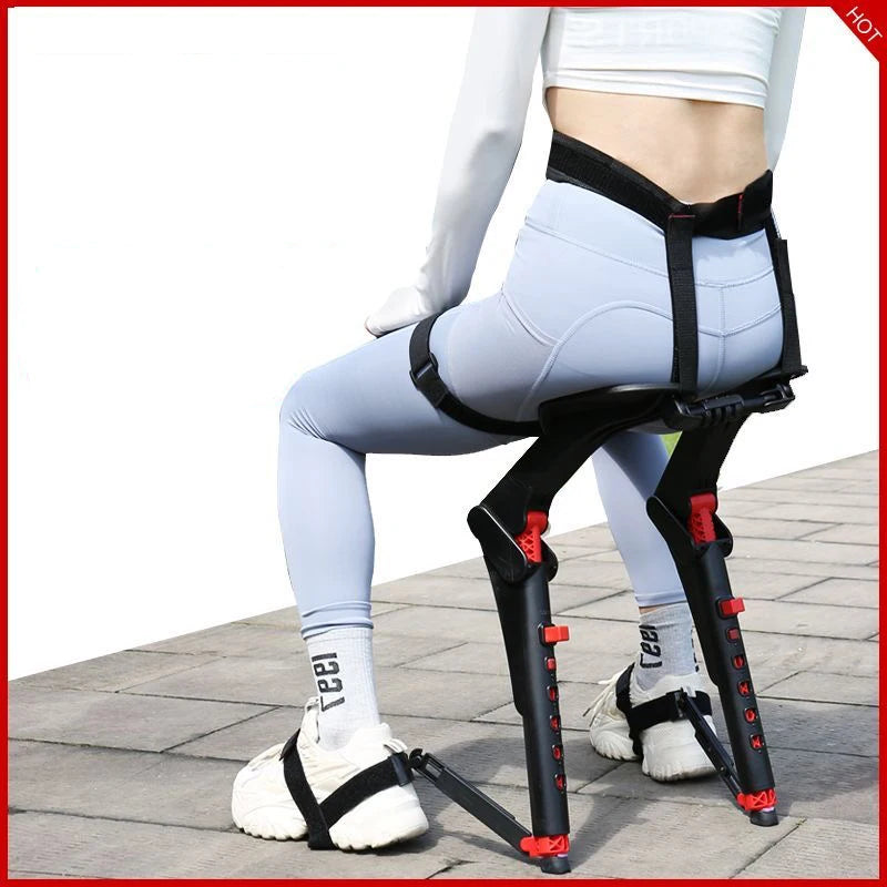 Adjustable Wearable Chair Lightweight Working Fishing Stool Outdoor Portable Chairs Standing Tool Height Integrated Support