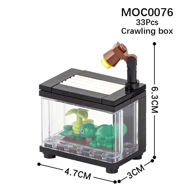 MOOXI City Furniture Bed Computer Desks Billiard Table Mahjong Table DIY Diorama Adult Building Block Set Children Toy MOC Brick