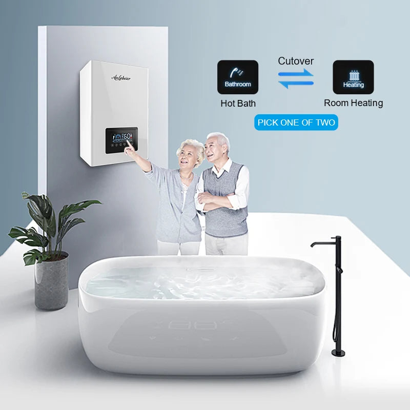 Enjoy efficient heating and hot water anytime with this electric boiler—reliable performance for your home or office!