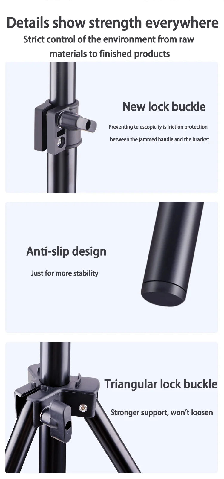 Projector stand live tripod portable photo video selfie flat-standing folding mobile phone stand triangular wholesale