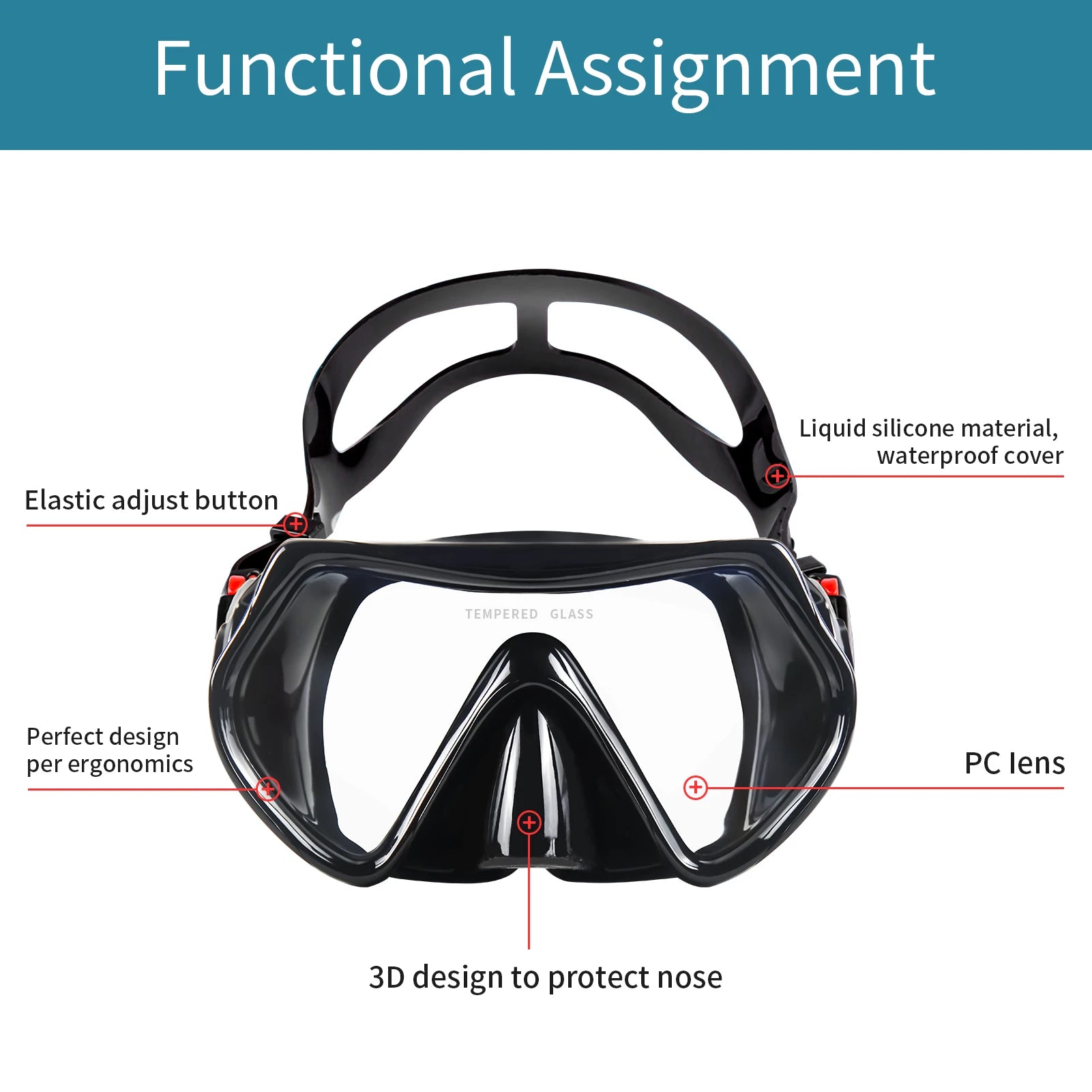 THAISTONE-1L Portable Scuba Diving Tank Underwater Oxygen Cylinder Professional Diving Equipment with Adapter, 15-25 Minutes