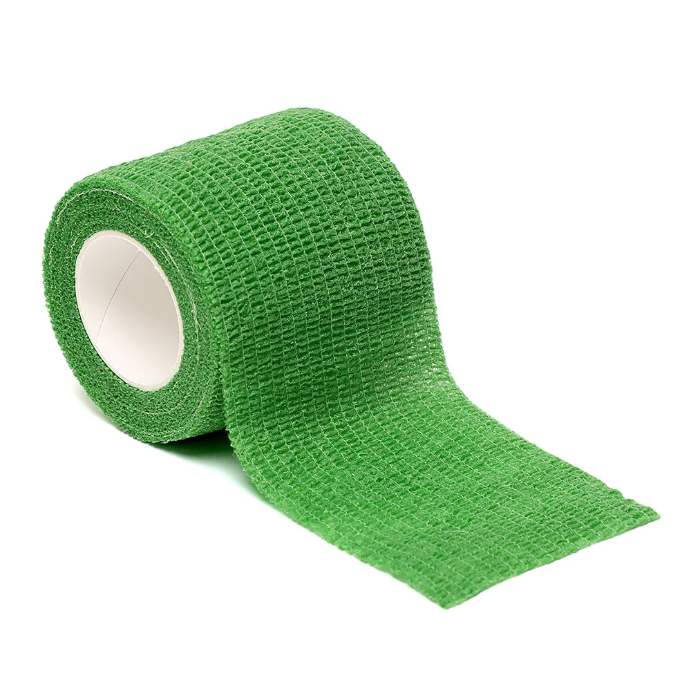 12pcs of 4.8-Meter Elastic Sports Self-Adhesive Bandages, Protecting Fingers, Ankles, Palms, and Shoulders, Knee Protection