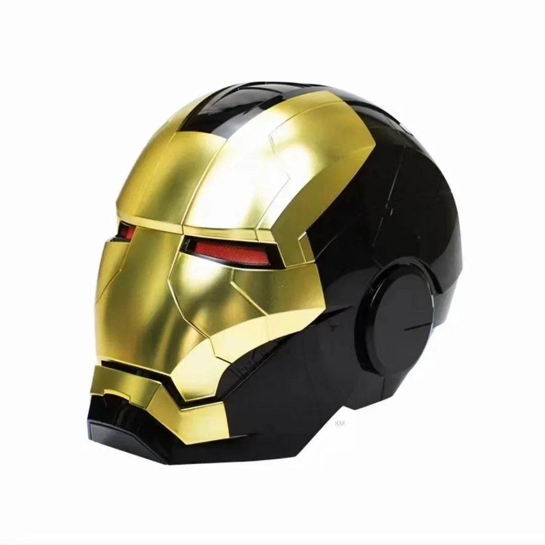 Iron Man Mk5 Helmet 1:1 Wearable Voice Control 3 Modes LED Light Jarvis Mask Open/Close Adult Cosplay Collectible Gift