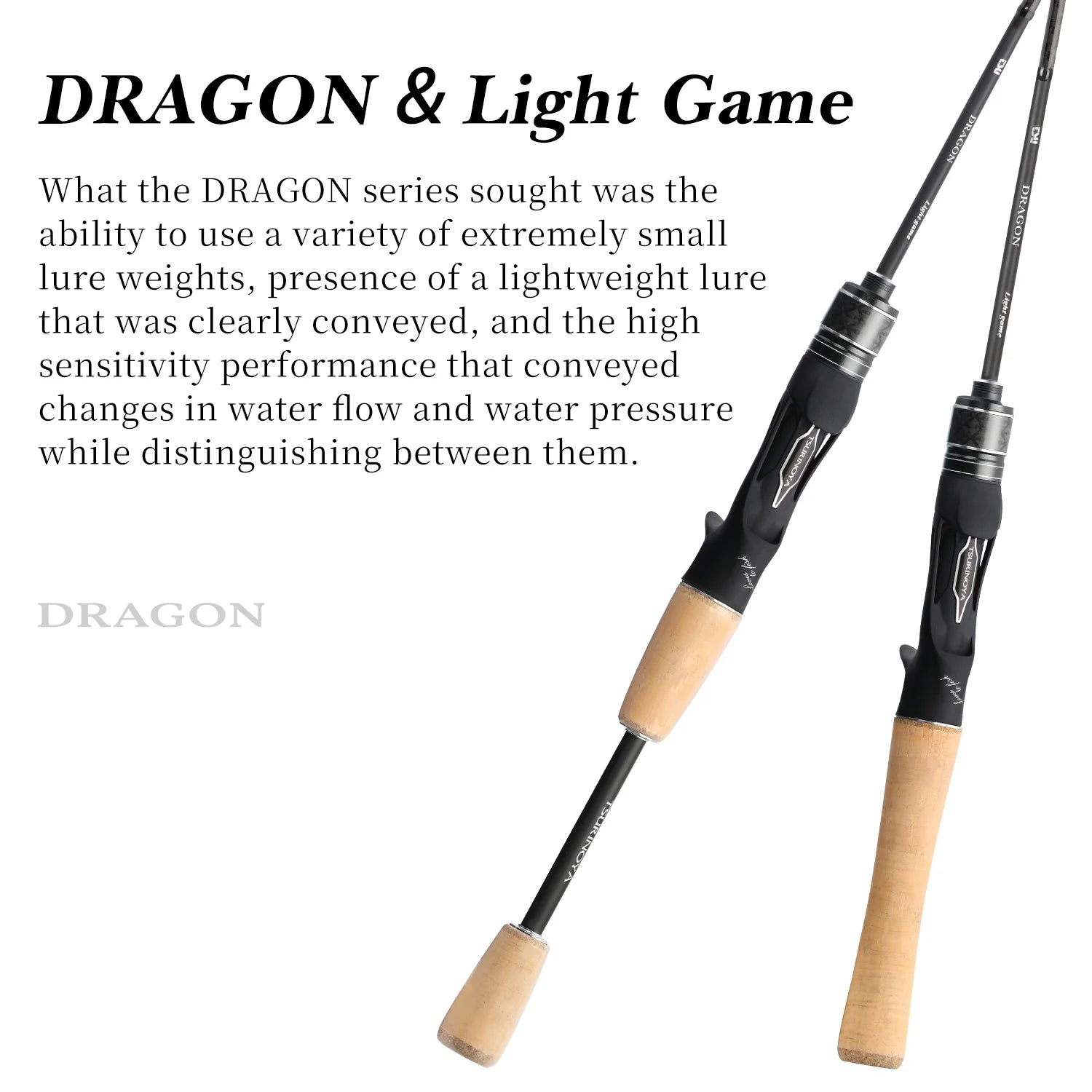 TSURINOYA DRAGON Light Game Fishing Rod 1.6m 1.8m UL Fast Action FUJI Guide Spinning Casting Carbon Rod For Trout Rochfish Bass