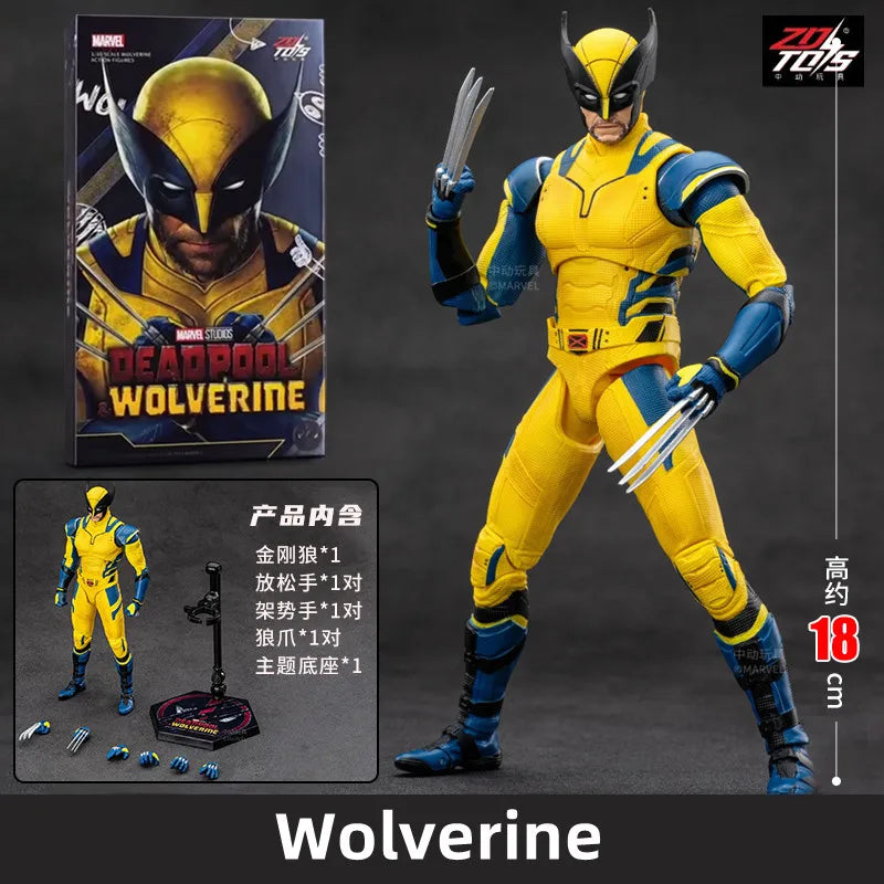 ZD Toys film 1:10 Deadpool & Wolverine Action figures Deadpool Boxed Wolverine Collection Adult Action Figures Kids Toy