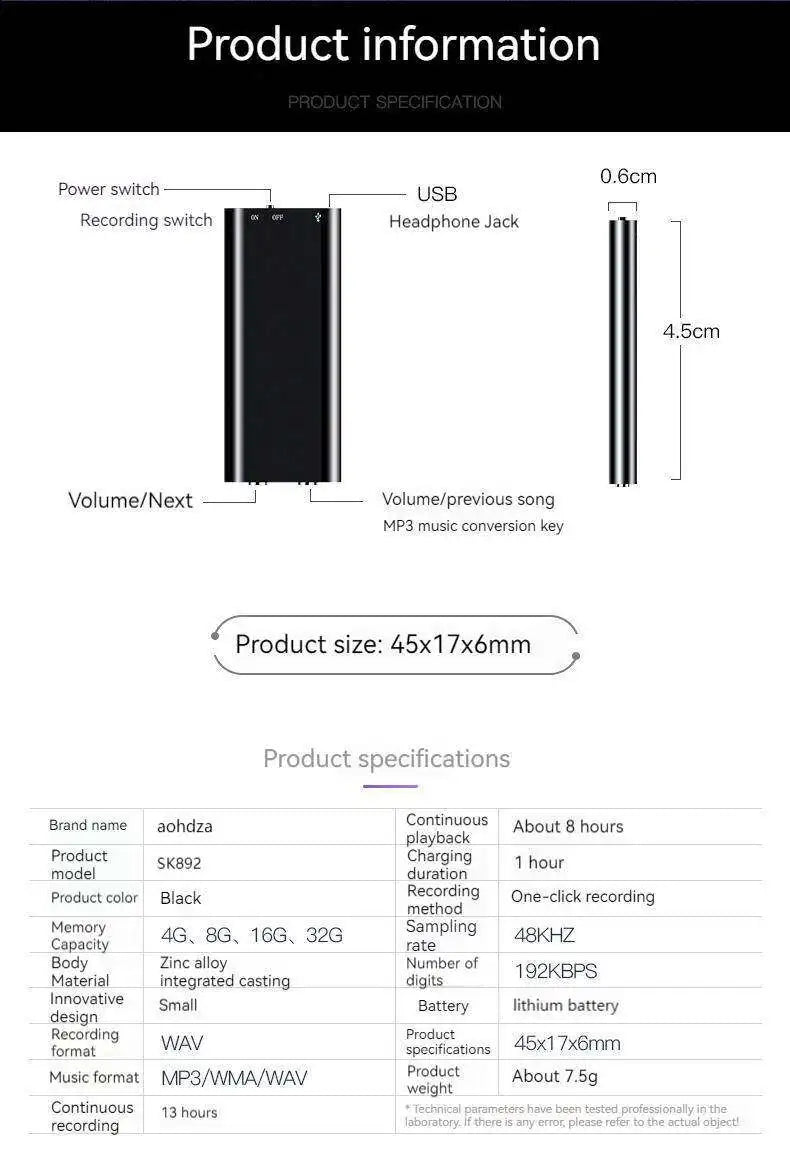 Capture clear audio with this digital dictaphone—featuring HD sound quality and noise reduction for perfect recordings every time!