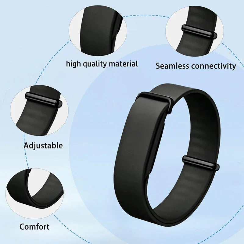 Waterproof Fitness Silicone Soft Sport Band for Google Fitbit Air Adjustable Replaceable Portable Multi-Purpose Everyday Wear