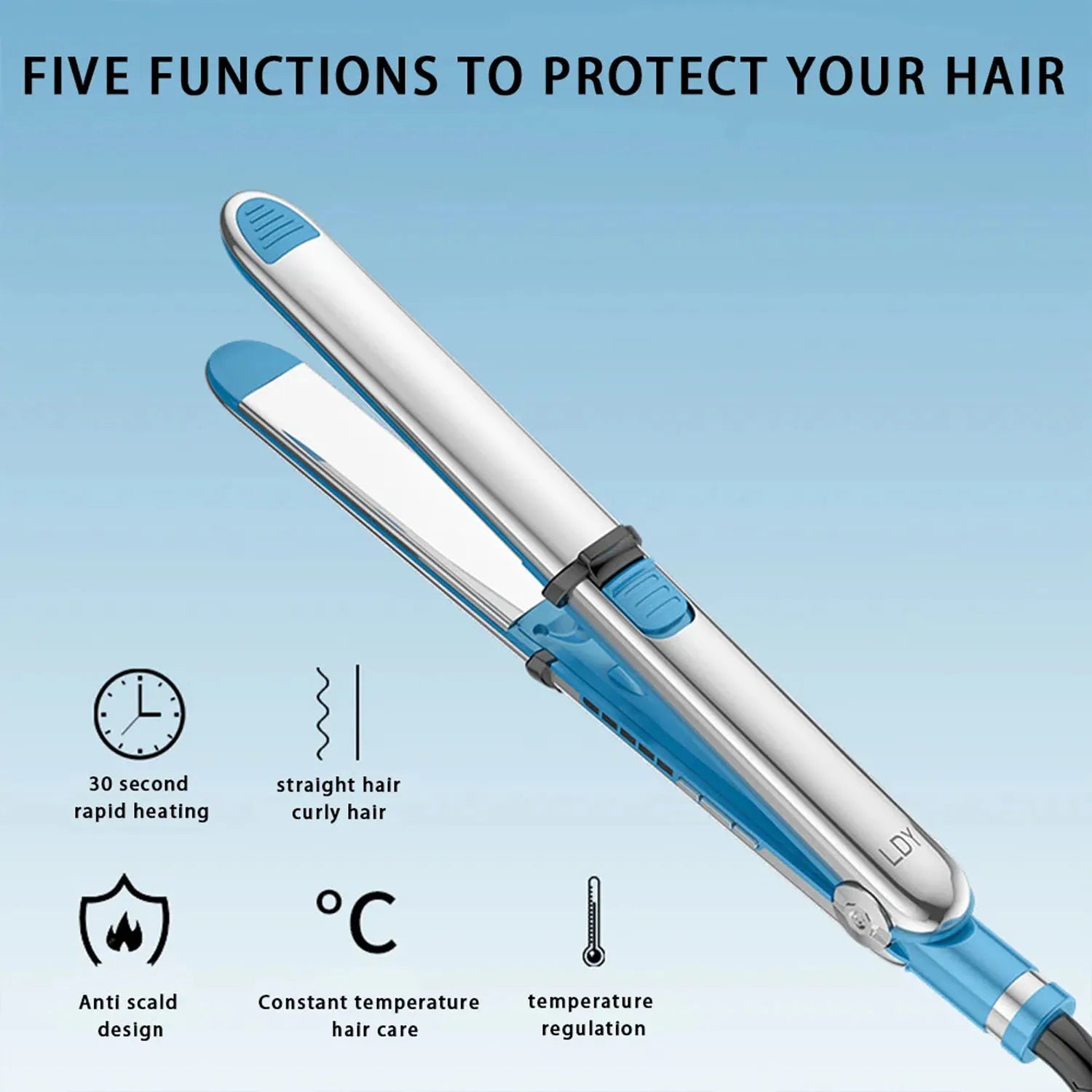 Hair straightener - Quick to get started with hair straighteners and curlers, integrating stylist and styling tools into one