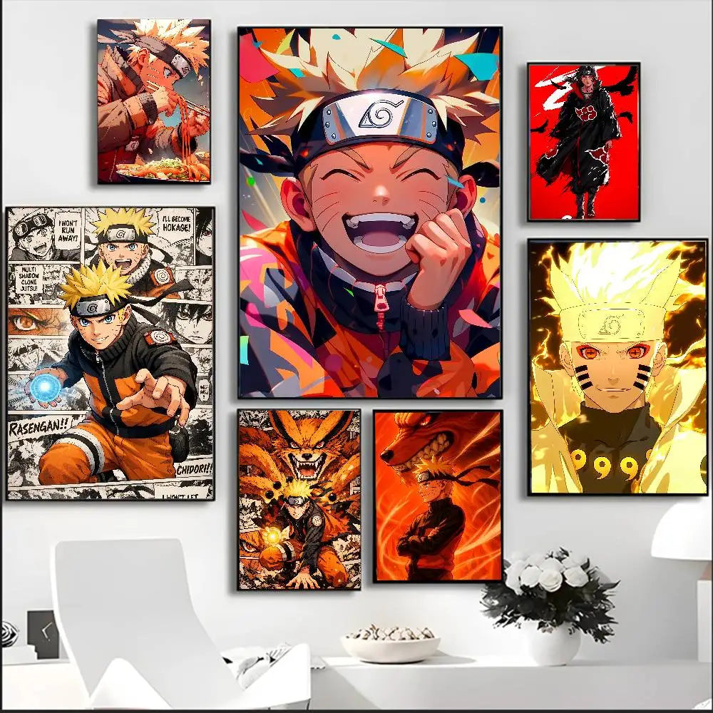 Naruto Anime Poster Rock Lee HD Canvas Wall Art Waterproof Print For Bedroom Living Room Home Decor Gift