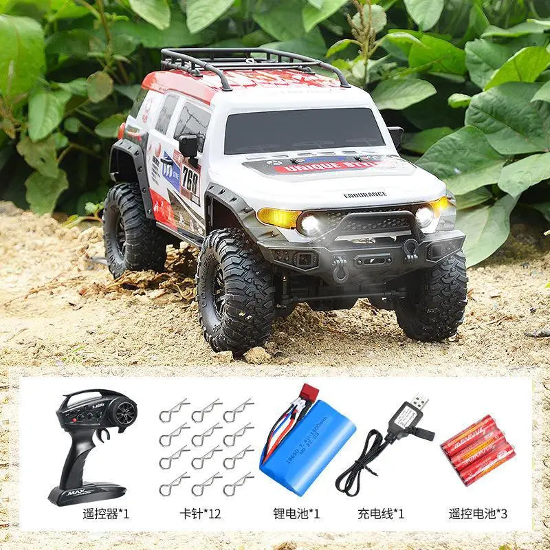 Huangbo 1:10 Full Scale Four-Wheel Drive Off-Road Climbing Vehicle Rc Remote Control Car Model Toy High-End Boy Birthday Gift