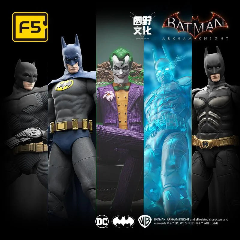 DC F5 Batman Arkham Knight Blind Box Super Hero Joker Red Hood Deathstroke Action Figure Model Assembly Toys Birthday Gifts
