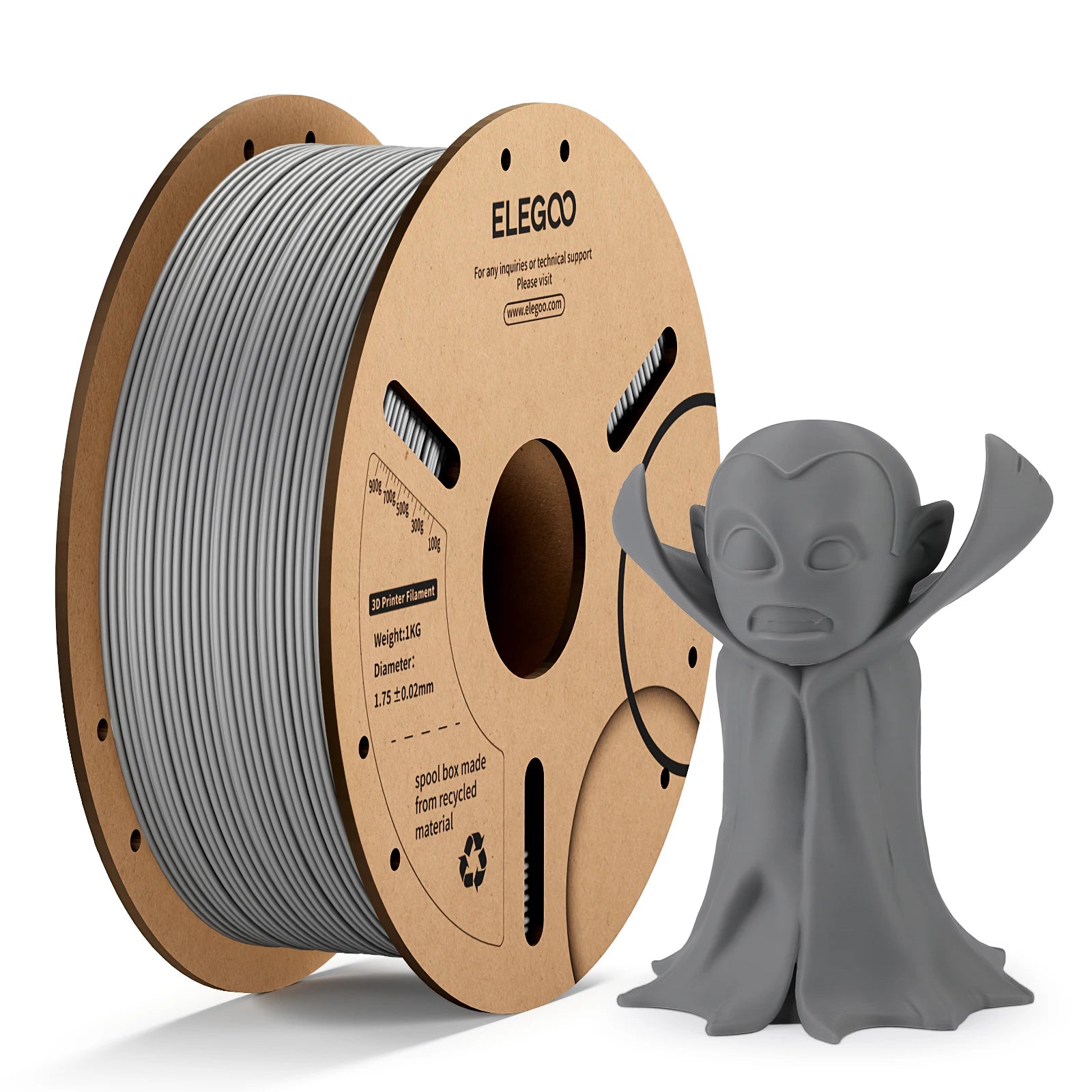 ELEGOO 1.75mm PLA Filament 1kg Plastic 3D PLA for 3D Printer Consumables Material for FDM 3D Printer NEPTUNE 3 PRO