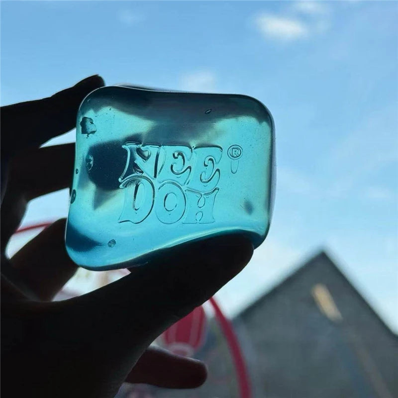 NeeDoh Nice Cube Squishy Stress Soft Stretchy Sensory Fidget Toy for Anxiety Relief ADHD Focus Stress Relief for Adults Kids