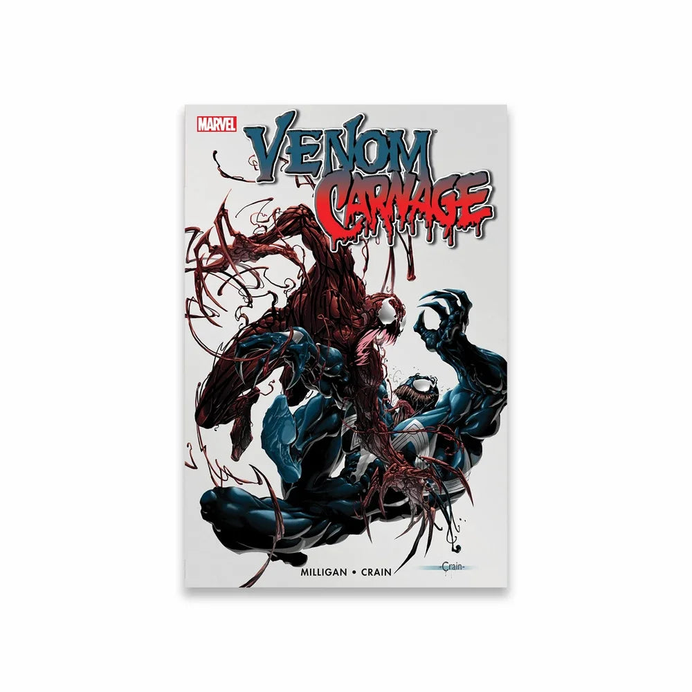 Retro Watercolor Poster  Venom Lethal Protector Graffiti Art Prints Spider Man Canvas Painting Wall Art Home Bedroom Decor