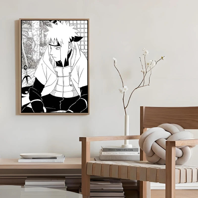 Naruto Decorative Painting Frameless Anime Cartoon Printing Uchiha Sasuke Poster Room Decoration Canvas Mural Holiday Gifts