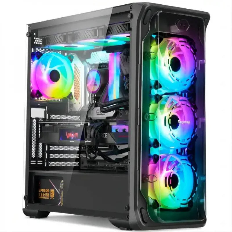 Aotesier Core I7 CPU Affordable Computer Full Set 8G/16G RAM 256GB SSD Home Office Gaming PC Desktop Computer Gamers PC Game