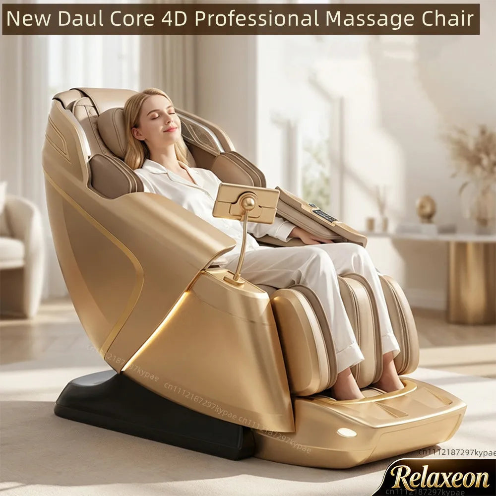 Home Electric Massage Chair Full Body 8D Daul Core Zero Gravity SL-Track Shiatsu Stretch Professional Massage Chairs with Heat