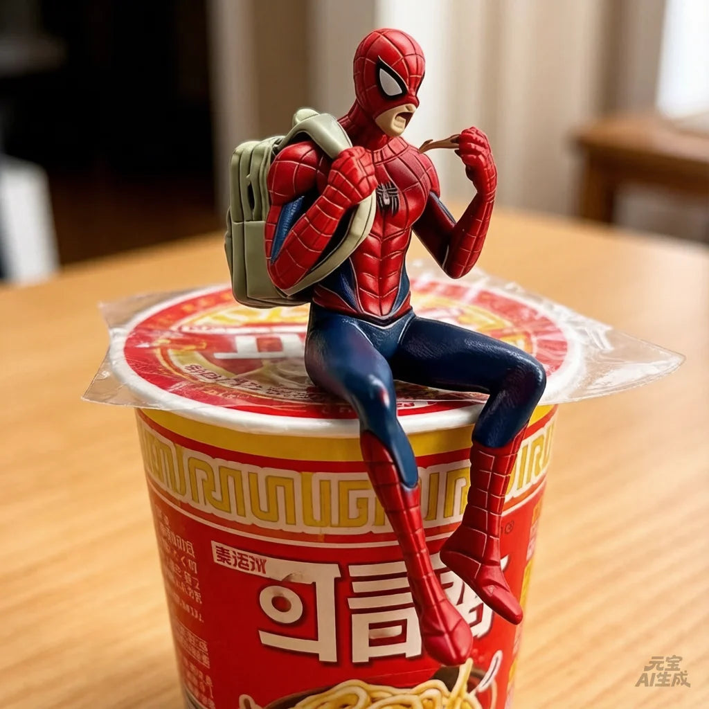 7-9CM HOT New Superhero Action Figure Cartoon Spider Anime Collectible Mini Model Trendy Toy Desk Decoration Birthdays Gift