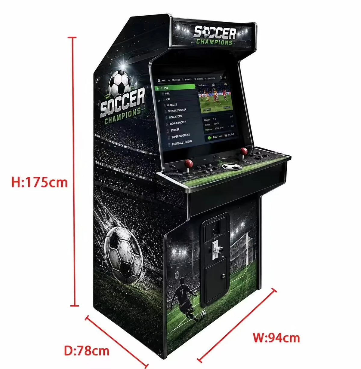 Factory Price 26 Inch Video Game Classic Retro Upright Arcade Game Machine Coin Operated Arcade Fighting Game Machine