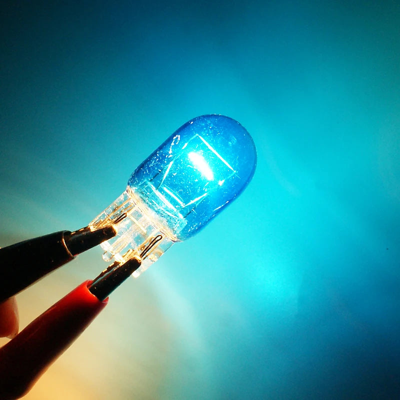 2Pcs T20 7443 W21 5W 7440 Glass Halogen Turn Signal Lamp Brake Stop Lights Bulb Daytime Running Lights Warm White Reversing Bulb