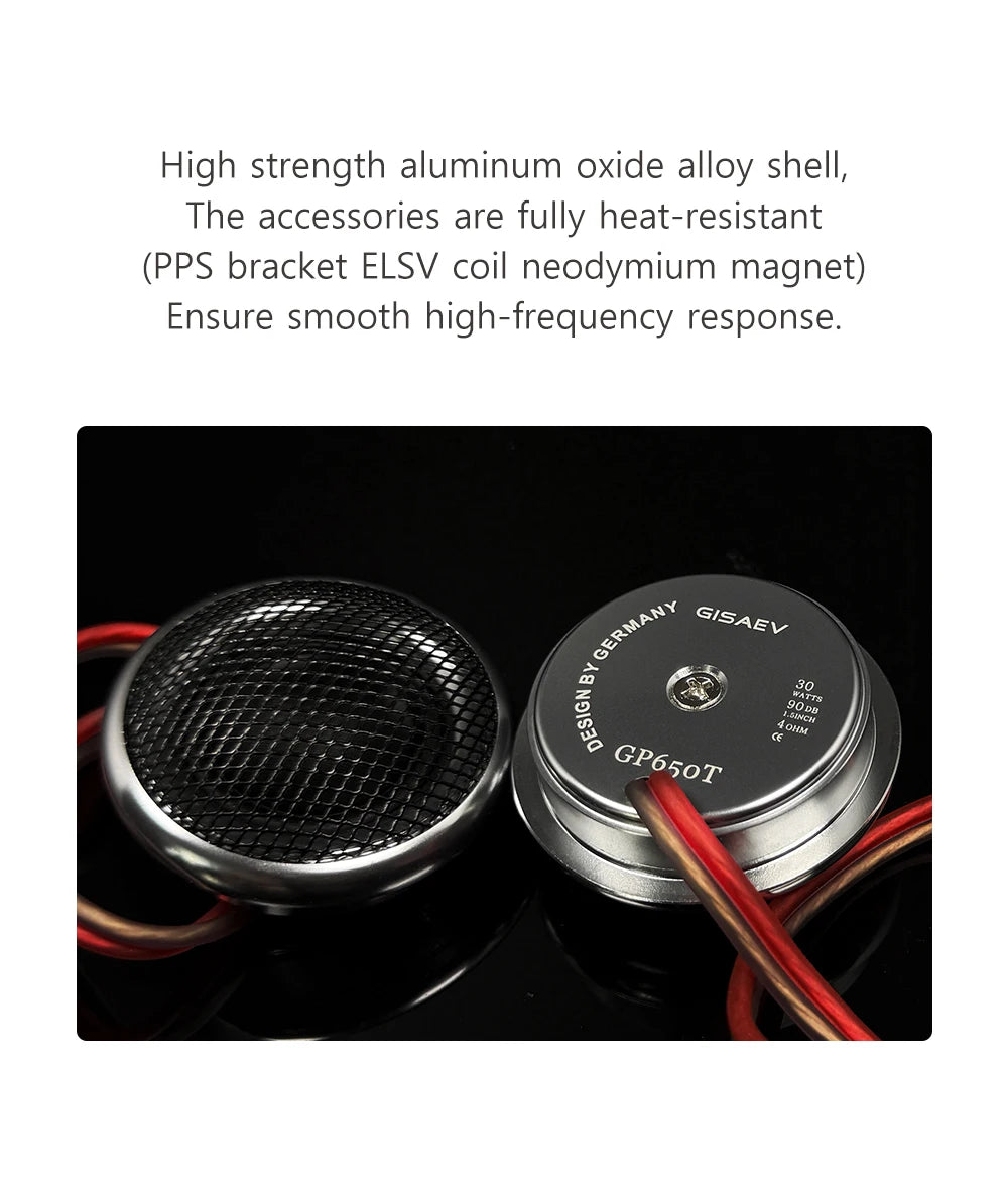 1.5inches Car High Fidelity Stereo Speaker Tweeter - Car Modified Car Audio Silk Dome Tweeters