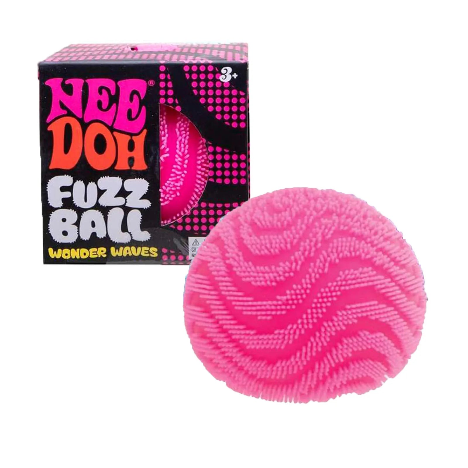 Schylling Nee Doh Fuzz Ball Wonder Waves Textured Fidget Ball Sensory Squeeze Blind Box Toy Stress Relief for Adults Kids