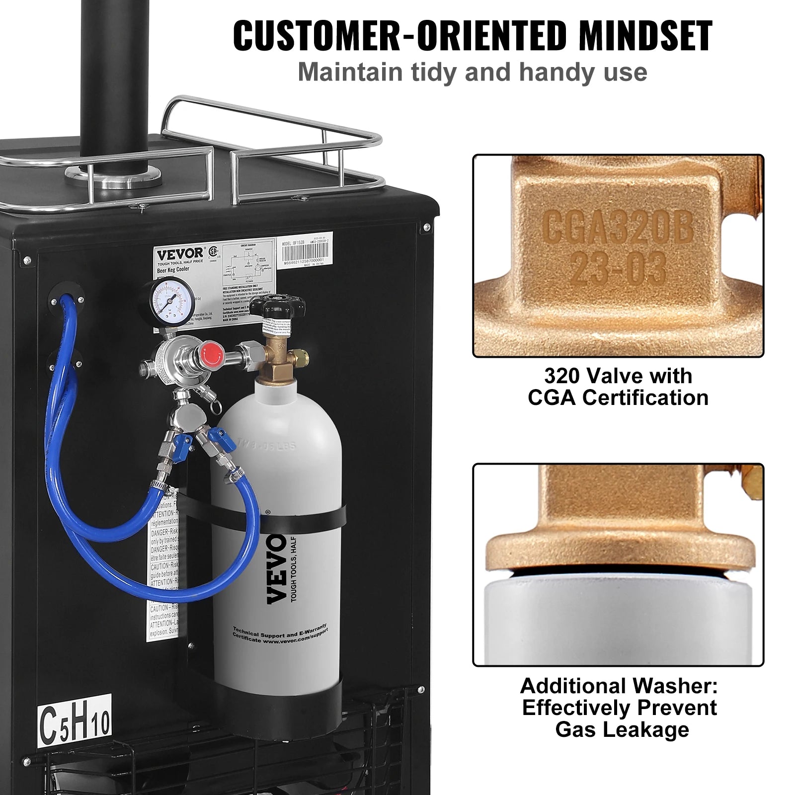 5 Lbs CO2 Tank Aluminum