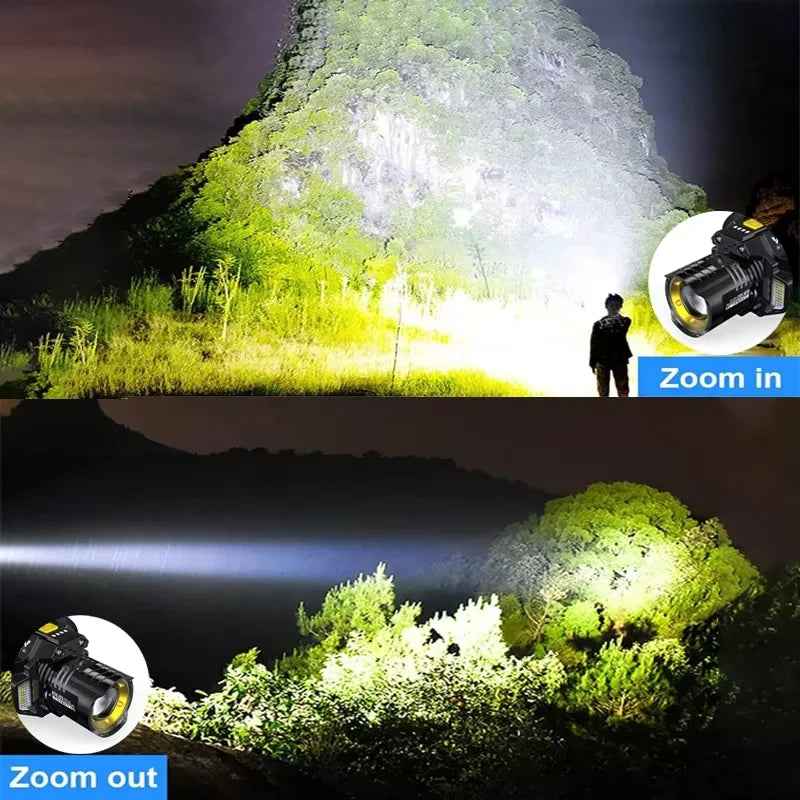 Powerful LED Headlamp Motion Sensor Headlight 18650 Rechargeable Head Flashlights High Power COB Head Lamp Fishing Headlight