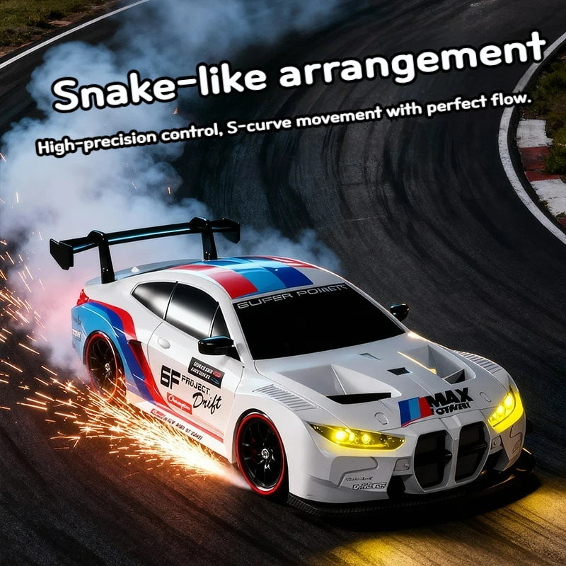 4WD remote drifting car with full proportional control - 2.4G high-speed drifting racing car - children's racing toy - gift item